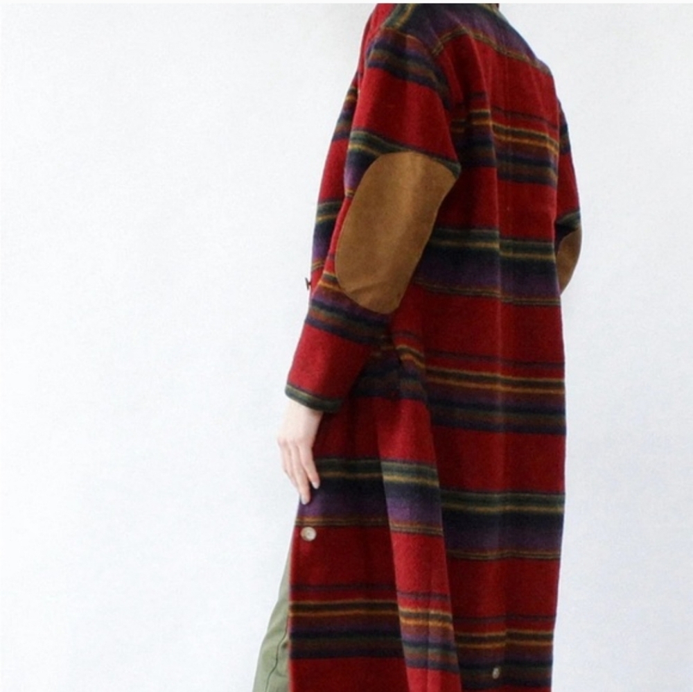 Vintage Woolrich Long Wool Southwestern‎ Blanket coat - Picture 2 of 12